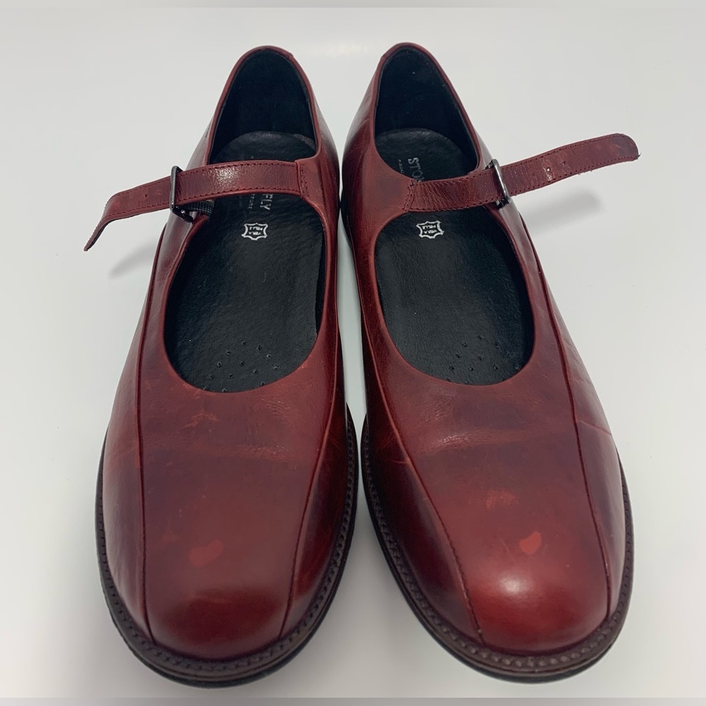 STONEFLY Vera Pelle Absolute Comfort Mary Jane Shoes | Red | Size:9.5-10 (40) - Picture 3 of 8
